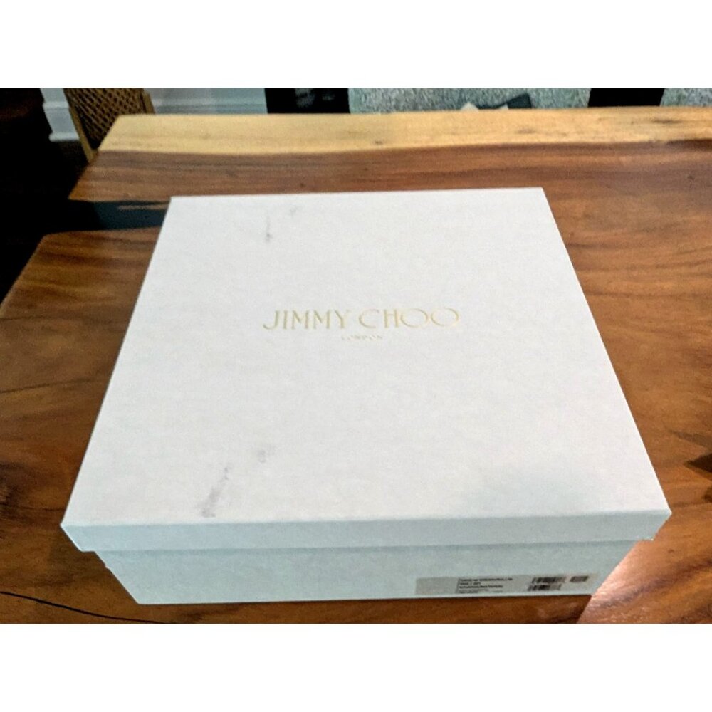 Jimmy Choo Empty Shoe Box With Lid & Tissue Paper 14 x 14 x 5.25